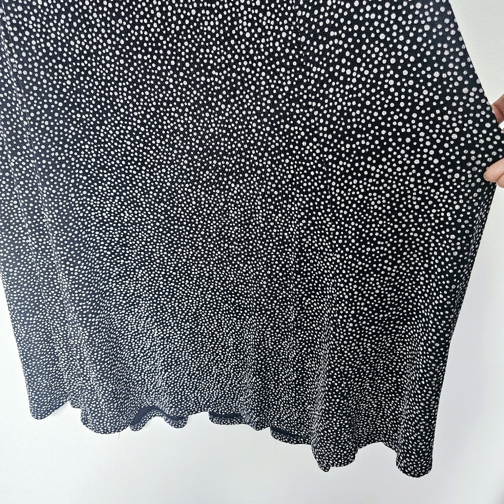 Vintage Coldwater Creek Iron free Empire Waist maxi Flowy Polka sz M 90s Dress - Picture 5 of 11